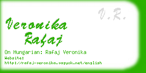 veronika rafaj business card